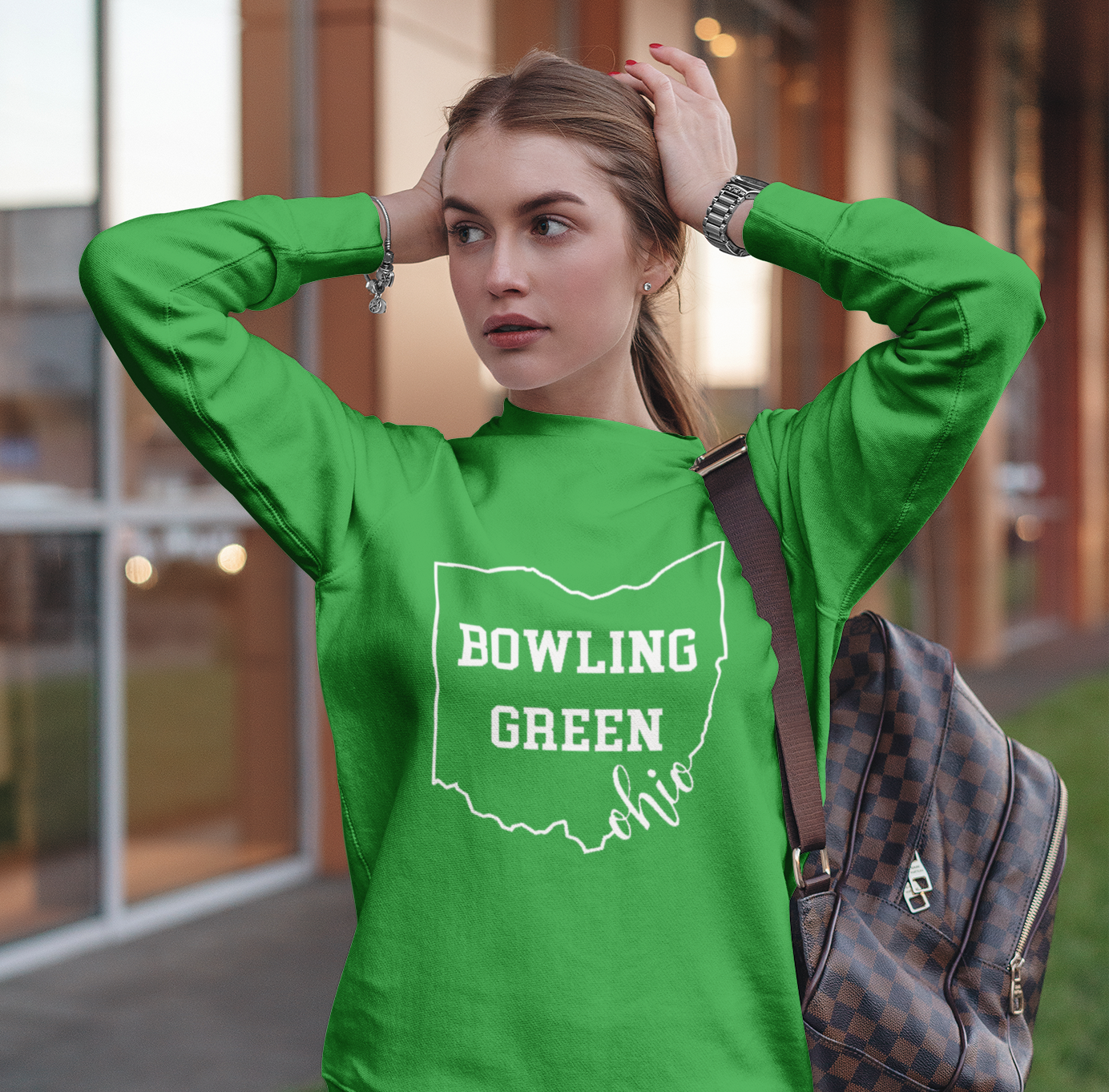 Bowling hot sale green sweatshirt