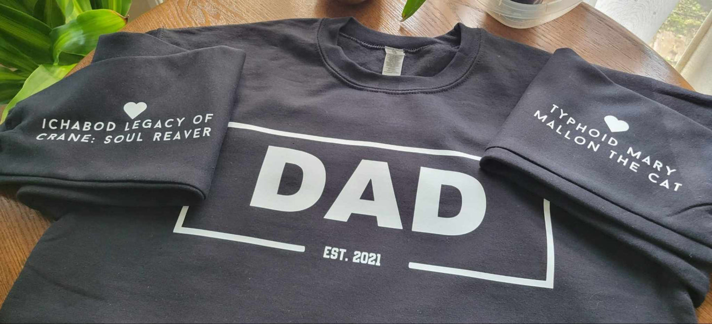 Dad personalized sweatshirt