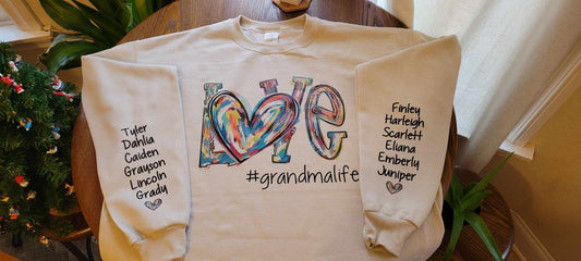 Grandma Life Sweatshirt - Personalized