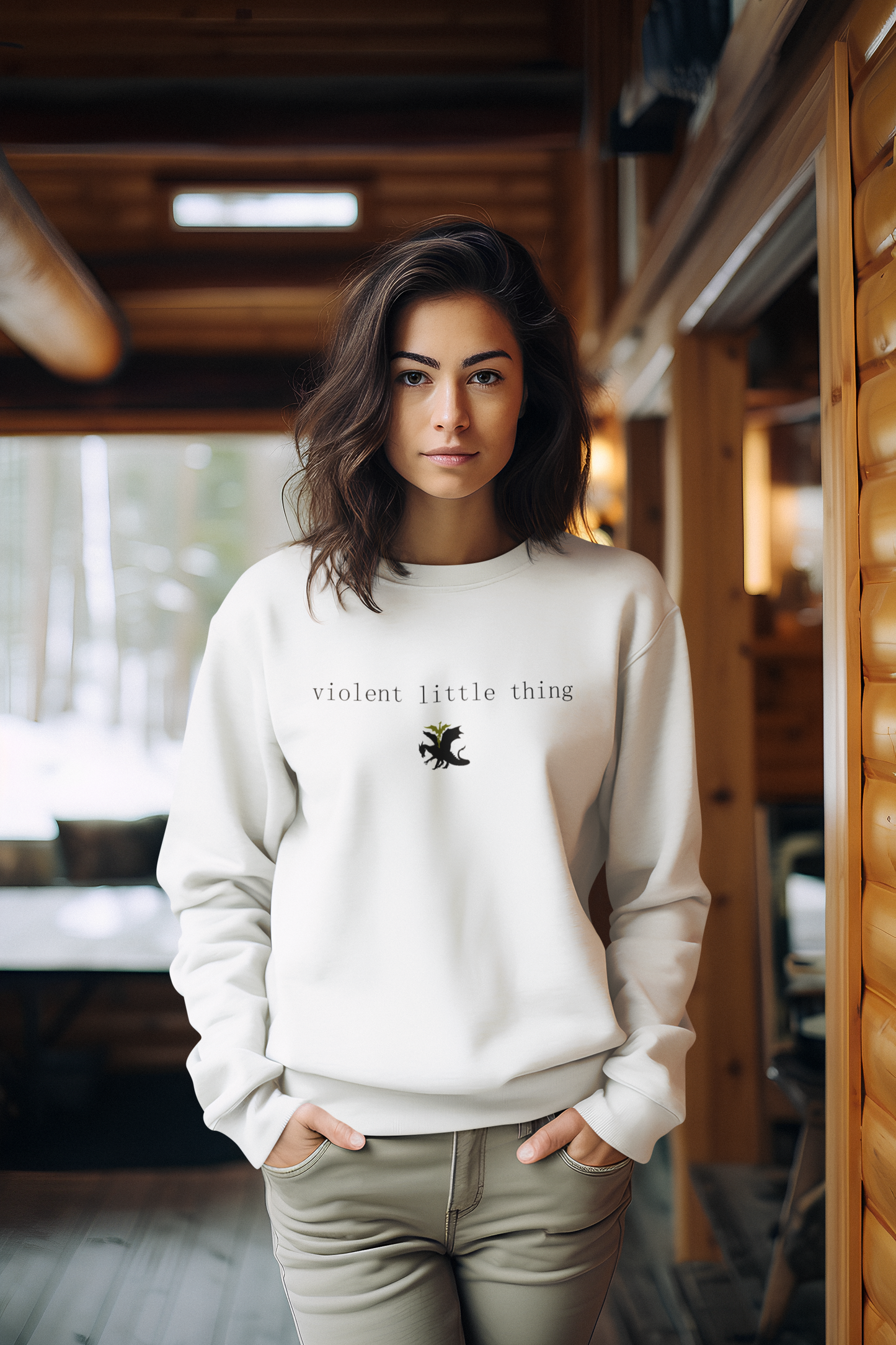 4th Wing violent little thing sweatshirt